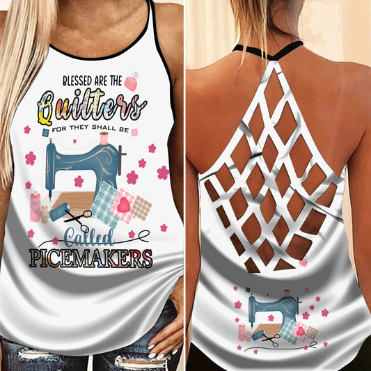 Sewing Is My Life Hollow Tank Top For Fitness Activities And Relaxed Style