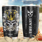 Skull King Personalized 20 Oz Tumbler For Coffee Travel And Daily Drinks