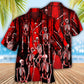 Skull Action Figure Hawaiian Shirt For Beach Parties And Weekend Getaways
