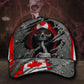 Skull Canada Flag Classic Cap For Festivals Vacations Outdoor Fun And Daily Comfort