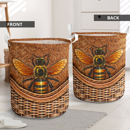 Beautiful Bee Brown Laundry Basket For Bathroom Bedroom Storage