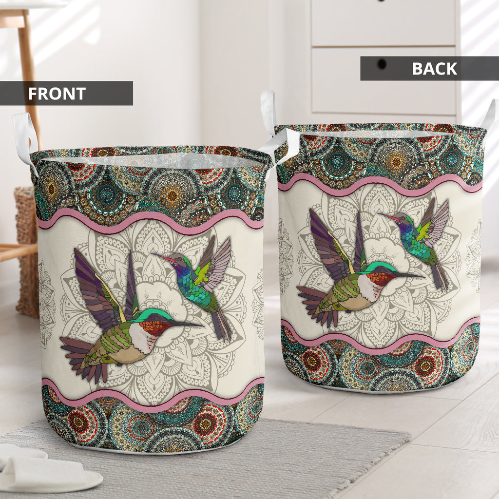 Bird Mandala Laundry Basket For Bathroom Bedroom Storage