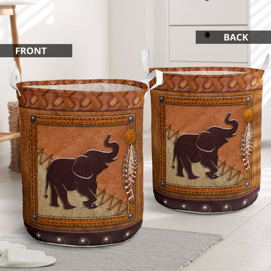 Elephant Stitch Laundry Basket For Bathroom Bedroom Storage
