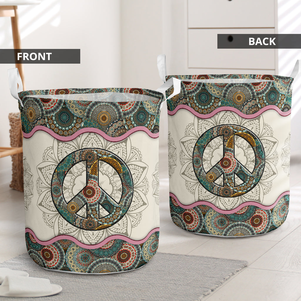 Amazing Hippie Mandala Laundry Basket For Bathroom Bedroom Storage