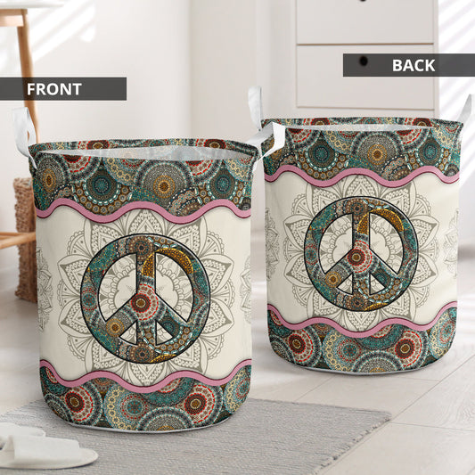 Amazing Hippie Mandala Laundry Basket For Bathroom Bedroom Storage