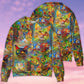 Colorful Cat Painting Sweater For Outdoor Activities Weekend Trips And Relaxed Everyday Outfits