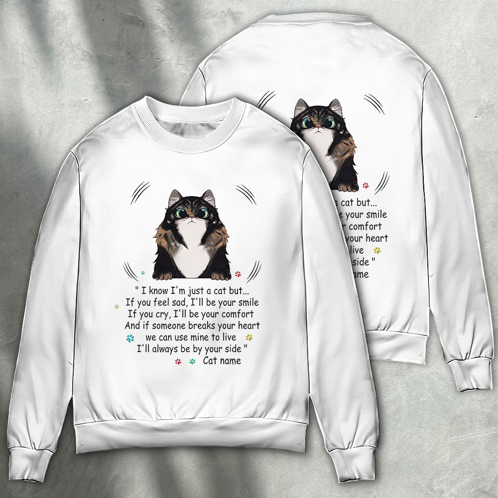 Cat Always By Your Side Sweater For Animal Inspired Style Events And Comfortable Daily Wear
