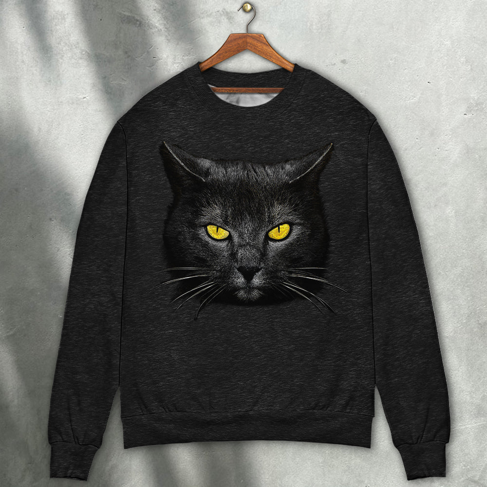 Cat Loves Dark Sweater For Animal Lovers Casual Wear Holidays And Thoughtful Gifting