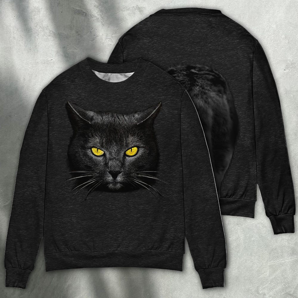 Cat Loves Dark Sweater For Animal Lovers Casual Wear Holidays And Thoughtful Gifting