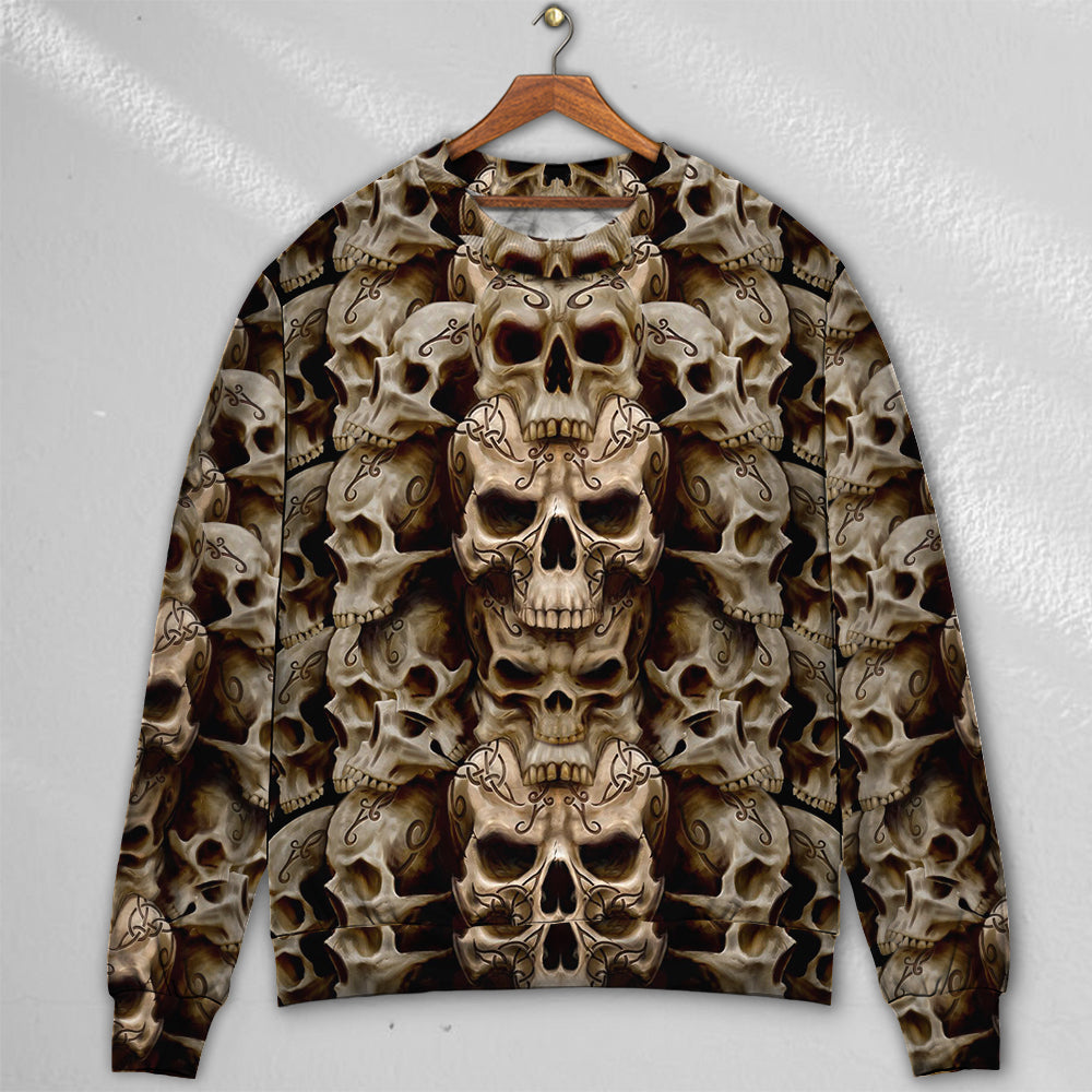 Skull Inner Darkness Sweater For Alternative Outfits Seasonal Events And Everyday Comfort