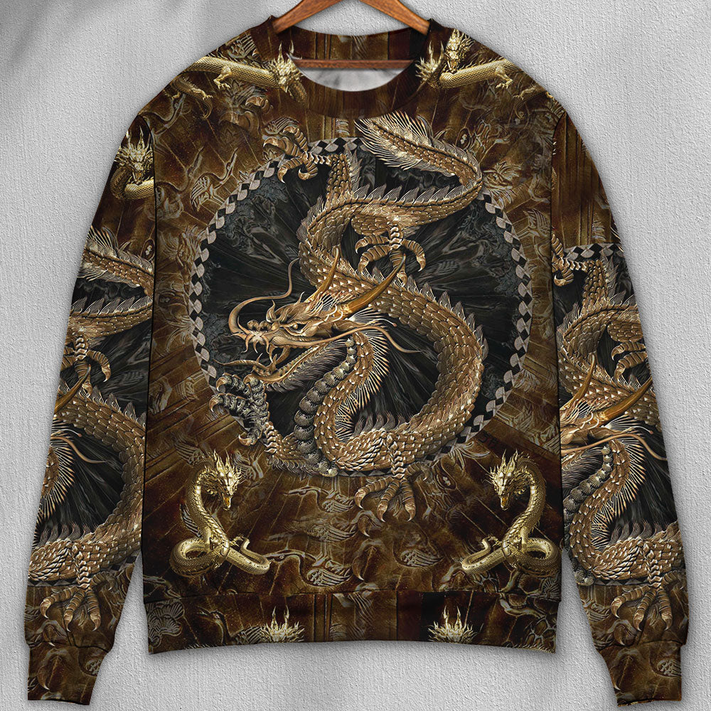 Colorful Dragon Sweater For Nature Inspired Fashion Events And Relaxed Everyday Comfort