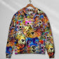 Dog Memory Painting Sweater For Outdoor Activities Weekend Trips And Relaxed Everyday Outfits