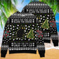 Black Cat Wrecks Tree Funny Christmas Sweater For Family Gatherings Winter Travel And Everyday Seasonal Comfort