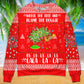 Cat Wrecks Tree Christmas Red Sweater For Family Gatherings Winter Travel And Everyday Seasonal Comfort