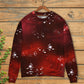 Music Notes Blurry Lights Dark Red Sweater For Live Events Travel And Relaxed Creative Outfits