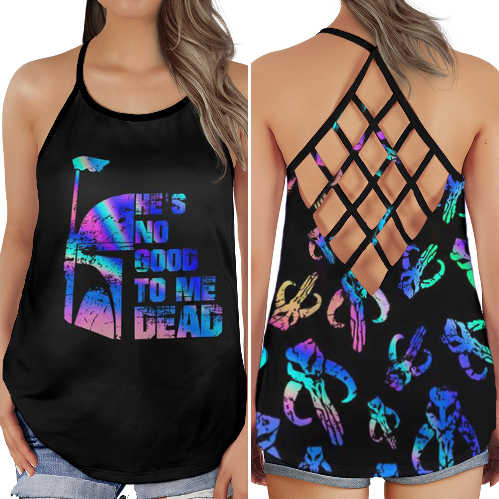 Bad Guy Attitude Hollow Tank Top For Yoga Workouts And Casual Wear