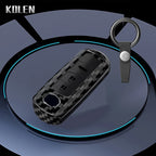Car Key Cover Compatible with Mazda 2 3 5 6 BL BM GJ Atenza Axela Demio CX-3 CX3 CX-5 CX5 CX7 CX-9 CX8 – 4 Buttons – Carbon Fiber Style