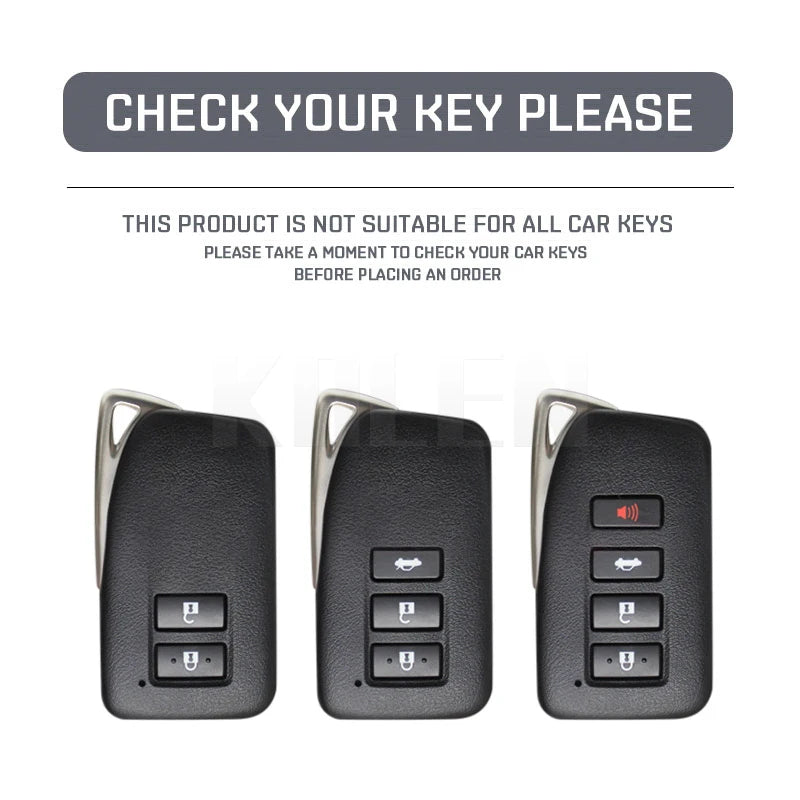 Car Key Cover Compatible with Lexus NX IS RX ES GX LX LS UX GS 200 260 300 350 RX350 ES300 NX200 NX300 – Carbon Fiber Style