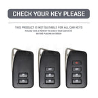 Car Key Cover Compatible with Lexus NX IS RX ES GX LX LS UX GS 200 260 300 350 RX350 ES300 NX200 NX300 – Carbon Fiber Style