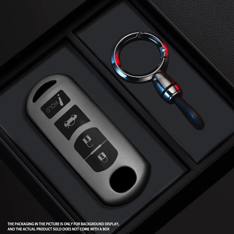 Black Warrior-Style TPU Car Key Fob Cover for Mazda 2, 3, 6, Demio, Atenza, Axela, CX-5, CX-3, CX-7, CX-9 & CX-30 – 2016–2019