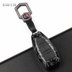 Car Key Cover Compatible with Ford Focus 3 4 ST Mondeo MK3 MK4 Fiesta Fusion Kuga – Carbon Fiber Style