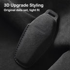 Suede Keyless Car Key Cover Compatible with BYD Song Plus, Atto 3, Han EV, Yuan, Tang DM, 2018, Qin, Seal, Dolphin, E2