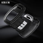 Car Key Cover Compatible with Audi A1 A3 8V A4 B8 B9 A5 A6 C7 A7 A8 Q3 Q5 Q7 S4 S6 S7 S8 R8 TT – Carbon Fiber Style