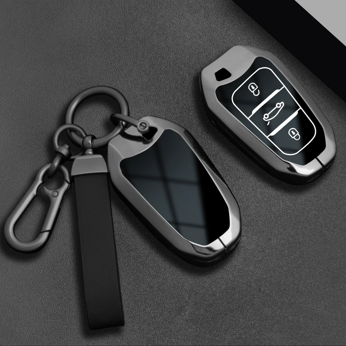 Car Key Fob Cover for Peugeot 2008, 3008, 4008, 5008, 308, 408 & 508; Citroen C1, C2, C4, C6, C3-XR, Picasso & Grand; DS3 & DS5