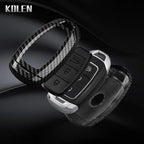 Car Key Cover Compatible with Hyundai i30 ix25 Elantra Kona Solaris Azera Grandeur IG TM Accent Santa Fe – Carbon Fiber Style