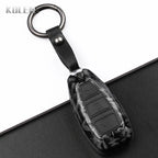 Car Key Cover Compatible with Ford Focus 3 4 ST Mondeo MK3 MK4 Fiesta Fusion Kuga – Carbon Fiber Style