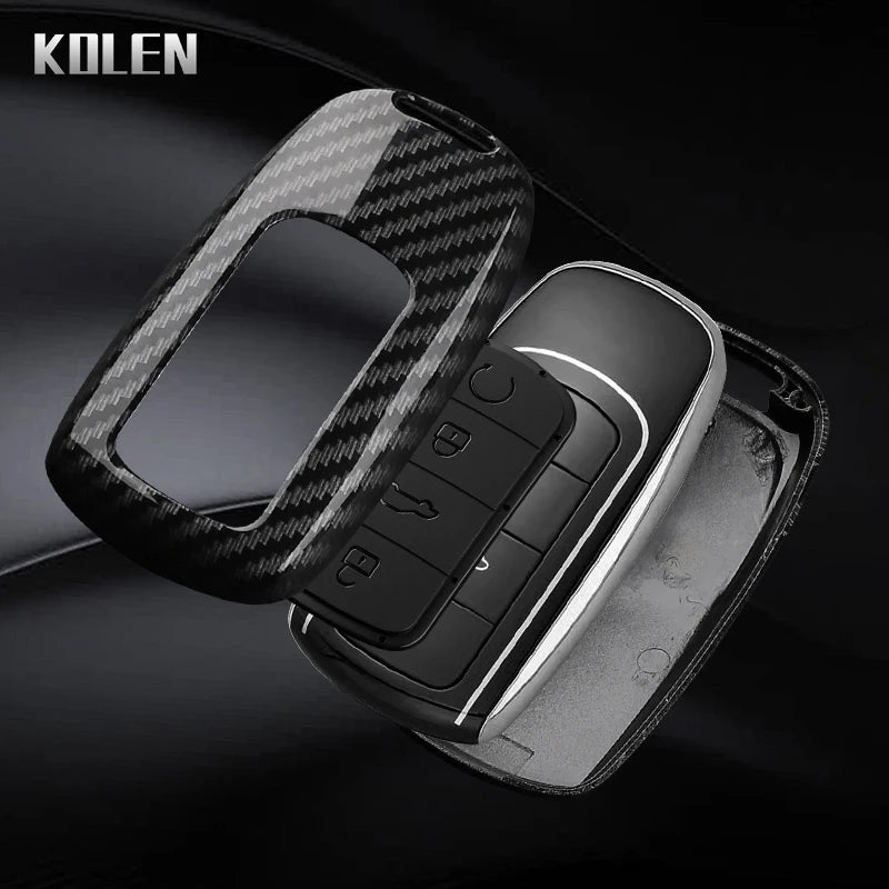Car Key Cover Compatible with Chery OMODA 5 C5 Tiggo 7 8 Pro Max Tiggo 7 8 Plus Arrizo 5 Plus – Carbon Fiber Style