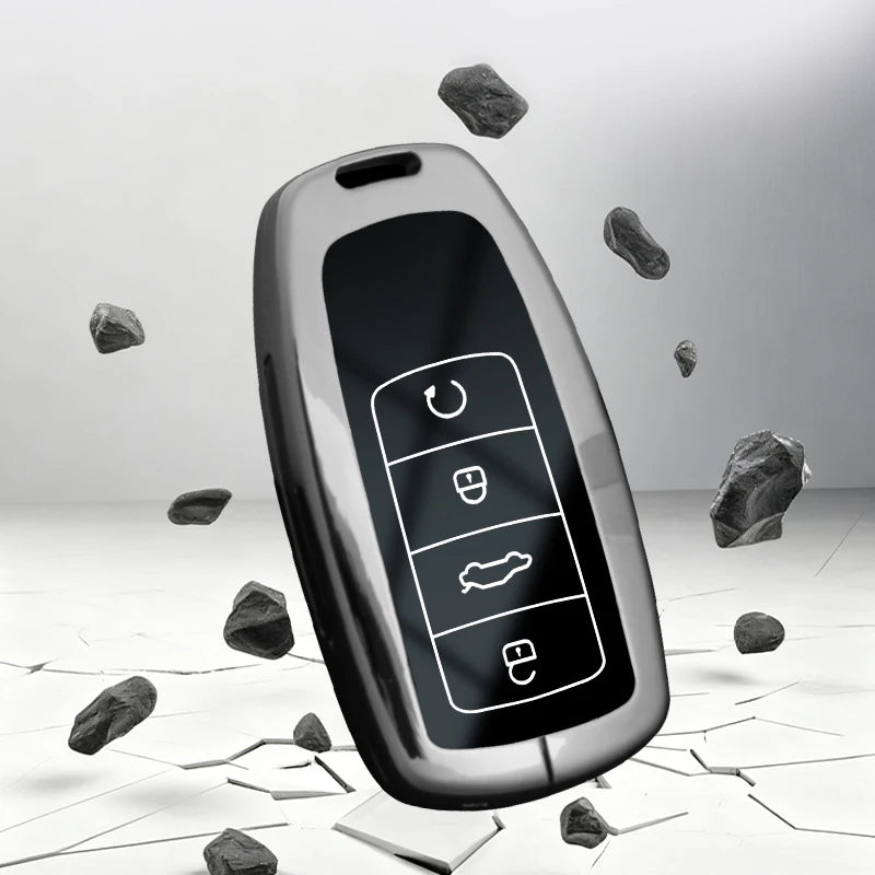 Zinc Alloy Car Key Fob Cover for Chery Tiggo 8 Pro, Tiggo 8 Plus, Tiggo 5 Plus, Tiggo 7 Pro/Pro Max, Omoda 5, C5 & Modod