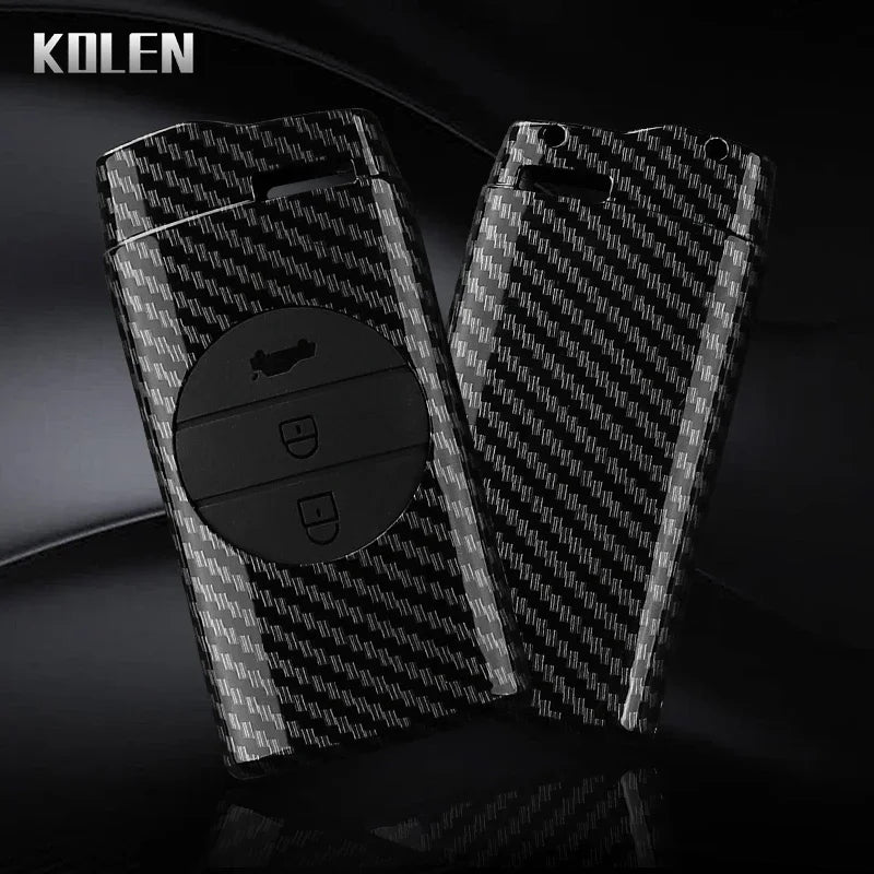 Car Key Cover Compatible with Chery Tiggo 7 Pro 8 Pro EXEED Tiggo 2 3X Arrizo 5 Pro GX 5X EQ7 – Carbon Fiber Style