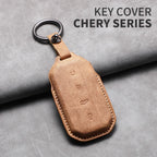 Leather Remote Key Fob Cover Compatible with Chery Jaecoo J7, J5, 2025, 2026