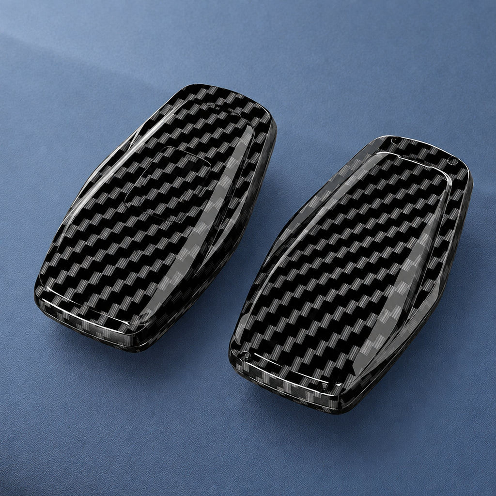 Car Key Cover Compatible with Geely Coolray X6 Geometry C Emgrand Global Kulrey Hawk GX7 Okavango – Carbon Fiber Style