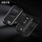 Flip Key Cover Compatible with Mazda 2 3 5 6 8 CX7 CX-7 CX5 CX-5 CX9 CX-9 MX5 MX-5 M6 RX8 RX-8 – 2/3/4 Buttons – Carbon Fiber Style