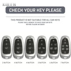 Car Key Cover Compatible with Hyundai Sonata SEL EV 6 8 IONIQ 5 Nexo Tucson Sonata 2020 Grandeur 2020 Sonata Limited – Carbon Fiber Style