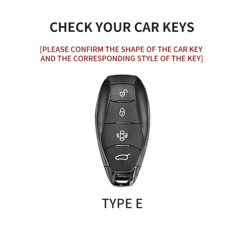 Suede Smart Remote Key Fob Cover Compatible with Hongqi HS5, H5, H6, H9, EH7, HS7, H7, L5, HS3, L9, HQ9