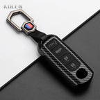 Car Key Cover Compatible with Mazda 2 3 6 Demio Atenza Axela CX-5 CX5 CX-3 CX7 CX-9 3 4 CX30 2016 2017 2018 2019 – Carbon Fiber Style