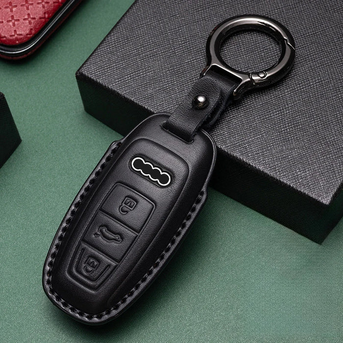 Genuine leather key fob cover collection