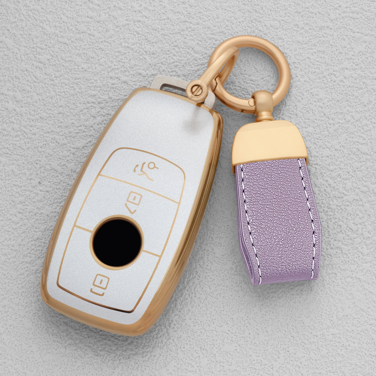 Quicksand Gold TPU Car Key Fob Cover for Mercedes-Benz E, C & S-Class, GLC, E200, E400, E63, S550, S560, C260 & A200 – W213