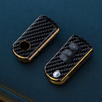 Flip Key Cover Compatible with Mazda 2 3 5 6 8 CX7 CX-7 CX5 CX-5 CX9 CX-9 MX5 MX-5 M6 RX8 RX-8 – 2/3/4 Buttons – Carbon Fiber Style