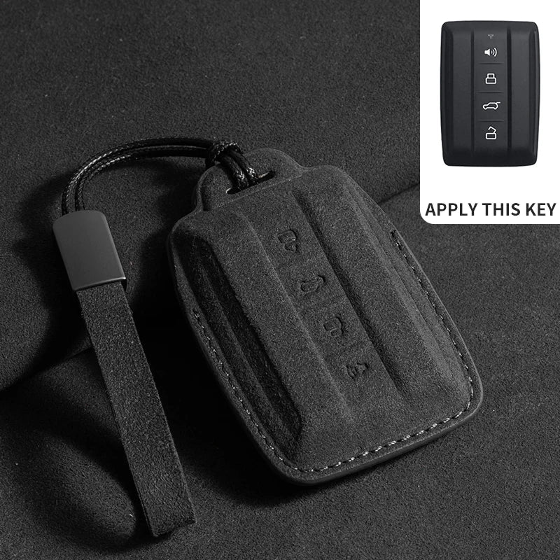Suede Remote Key Fob Cover Compatible with TANK 300, 500