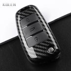 Car Key Cover Compatible with Audi C6 R8 A1 A3 Q3 A4 A5 Q5 A6 S6 A7 B6 B7 B8 8P 8V 8L TT RS S Line – Carbon Fiber Style