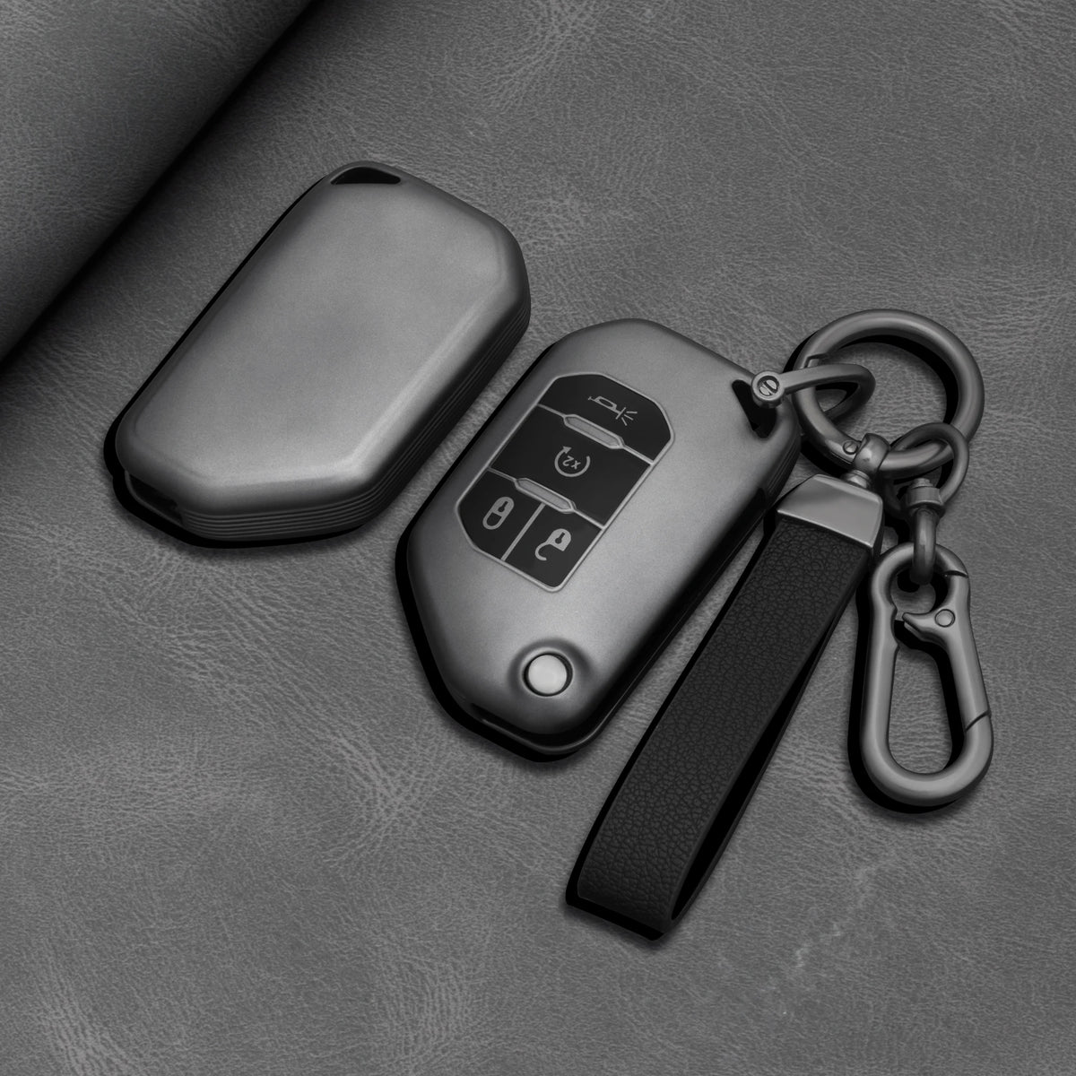 TPU Car Key Fob Cover for Jeep Wrangler JL/TJ & Gladiator JT – 2018–2019
