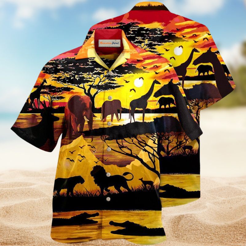 Safari Begins Hawaiian Shirt For Summer Vacation, Beach Travel, And Casual Wear