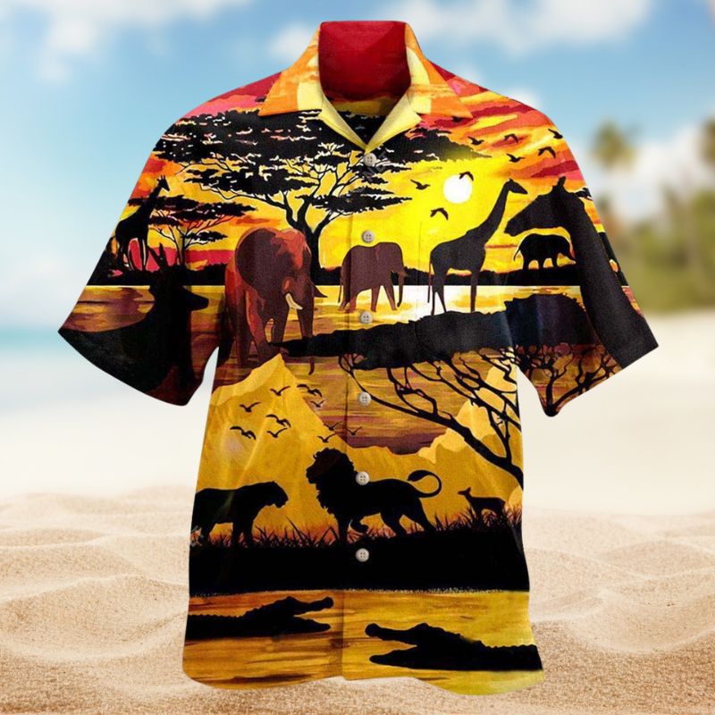 Safari Begins Hawaiian Shirt For Summer Vacation, Beach Travel, And Casual Wear