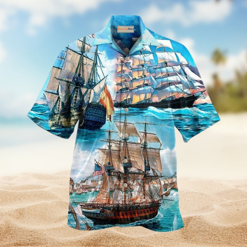 Sail Sailing Getaway Hawaiian Shirt For Island Getaways Beach Parties And Comfortable Vacation Style