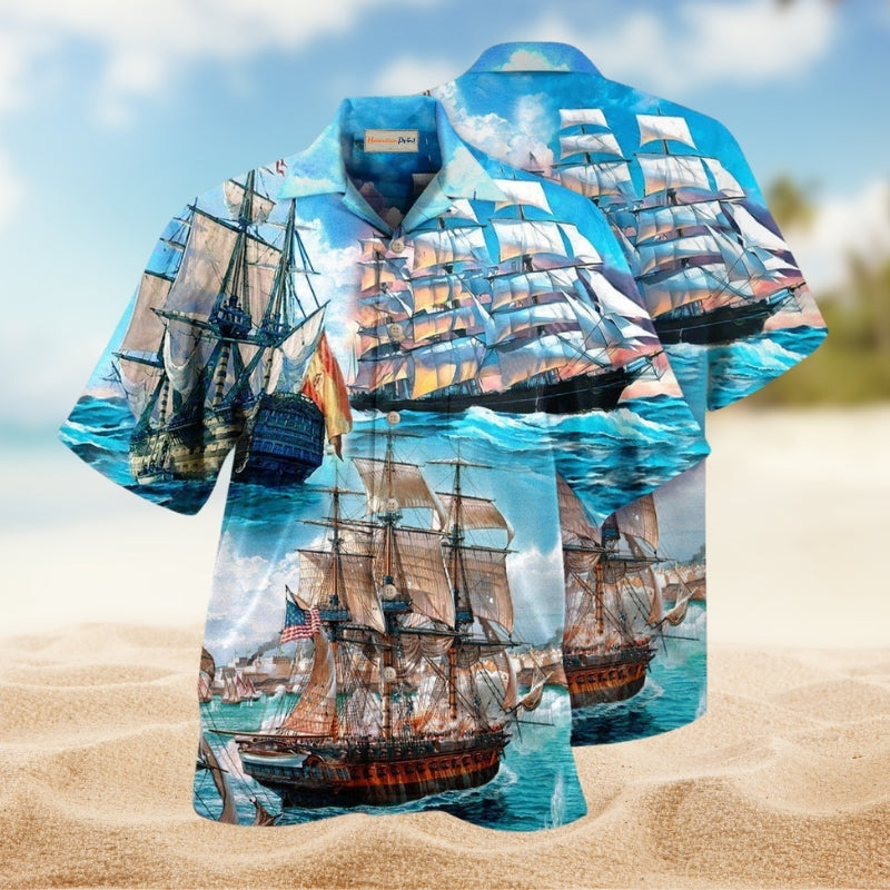 Sail Sailing Getaway Hawaiian Shirt For Island Getaways Beach Parties And Comfortable Vacation Style