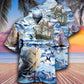 Sailing Far Flying Hawaiian Shirt Artwork Detail For Resort Trips And Outdoor Activities